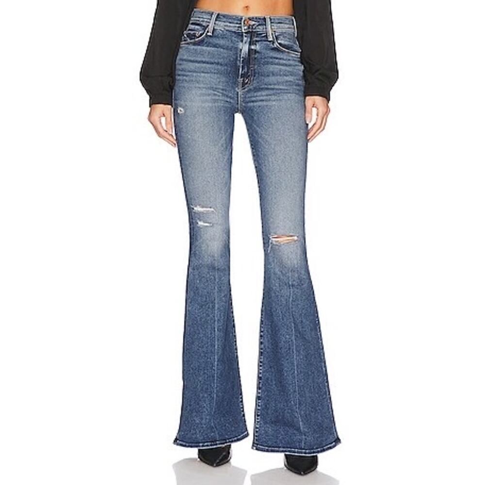 MOTHER The Super Cruiser Wide Leg Jeans Going In Circles 26”
